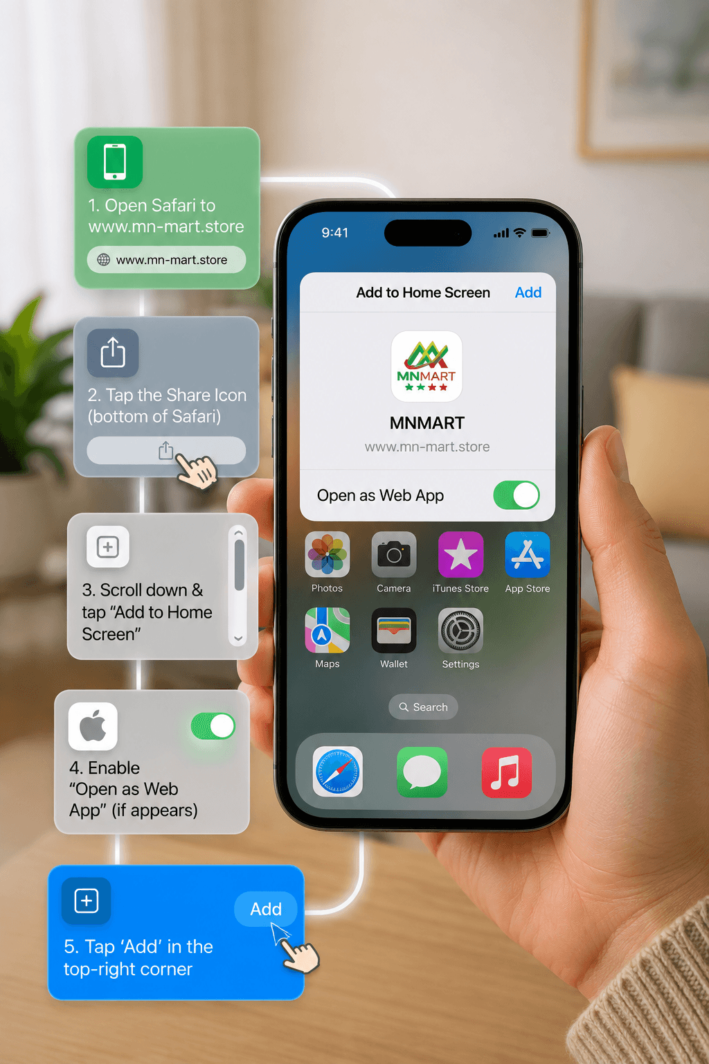 Install MN-Mart on iPhone